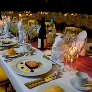 Wedding table setting